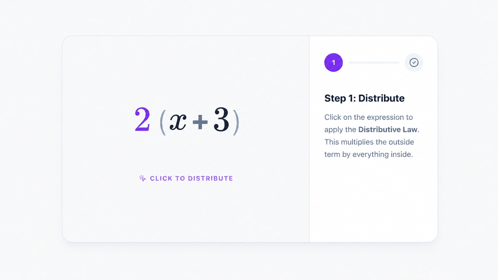 Interactive algebra activity: expand the brackets